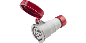 IP67 Coupler 16A 3P,N+E 415V Red