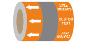 Custom Pipe Marking Tape 300mm x 25M