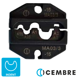 0.25-16 mm² MA Indent Crimp Die Set