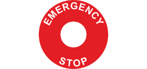 E/Stop SAV 60mm (22.5mm Hole) Red