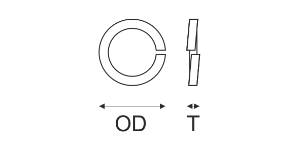 Z0424 Square Section Spring Washer SKU2