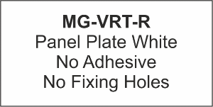 Panel Plate (R) 60x100mm White (50pcs)