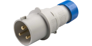 IP44 Plug 32A 2P+E 230V Blue