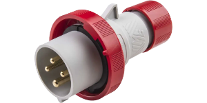 IP67 Plug 16A 3P+E 415V Red