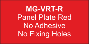 Panel Plate (R) 102x138mm Red (50pcs)