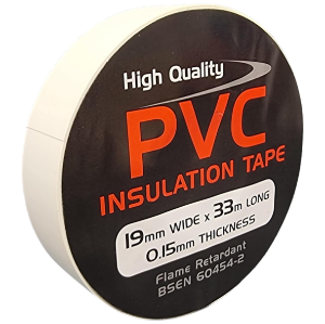 19mm x 33M PVC Tape White