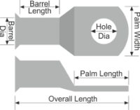 Copper Tube Terminal Dimensions