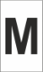 Z-Type Size 18 Letter " M " Wht Reel