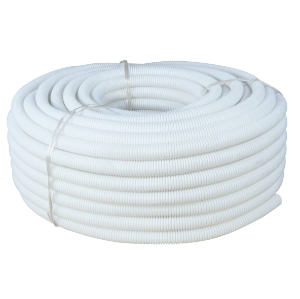 25mm Flexible Conduit PP White 50m