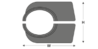 1 Hole Cable Clamp SKU2