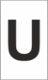 Z-Type Size 18 Letter " U " Wht Reel