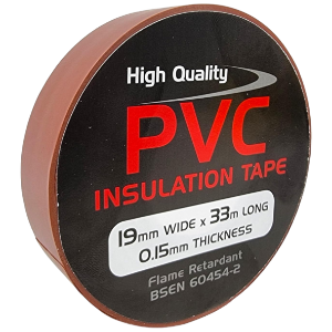 19mm x 33M PVC Tape Brown