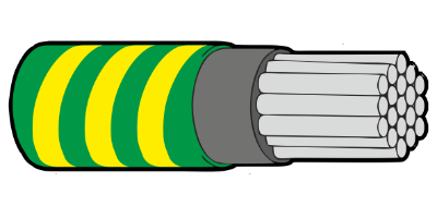Type 44A Primary Wire 24AWG Grn/Ylw