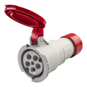 IP44 Coupler 16A 3P,N+E 415V Red