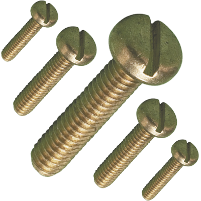 1009 Brass Slotted Pan Head Machine Screws