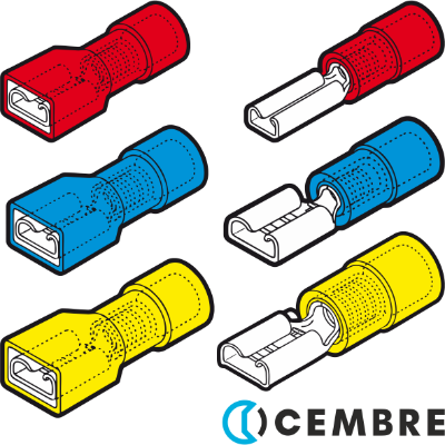 Cembre Female Disconnect Terminals