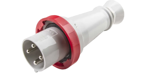 IP67 Plug 63A 3P+E 415V Red