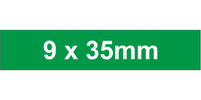 Adhesive Label 9x35mm Green (825pc)