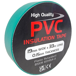 19mm x 33M PVC Tape Green