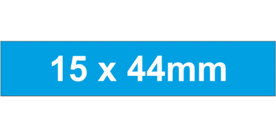 Adhesive Label 15x44mm Blue (300pc)