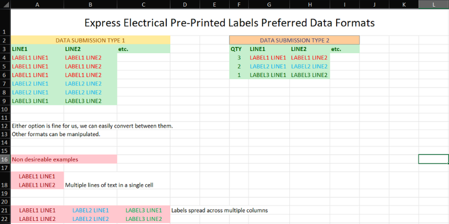 Pre-Printed Cable Markers