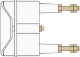 Red Spot Back Stud Connected - Flush Mounted White SKU