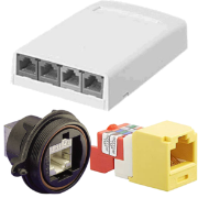 Sockets, Jacks and Surface Mount Boxes