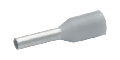 Bootlace DIN 0.75mm² x 10mm Pin Grey