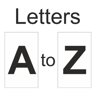 Marker Kit Black on White A-Z