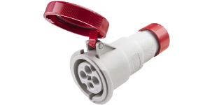 IP67 Coupler 32A 3P+E 415V Red