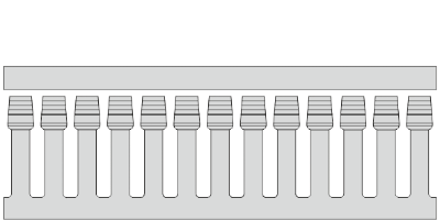 GN HF A6 4 Grey Panel Trunking SKU1