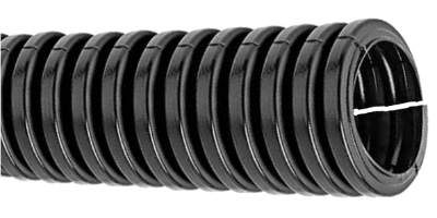 10mm Split Conduit Nylon Black 25m