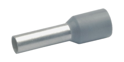 Bootlace DIN 4.0mm² x 18mm Pin Grey