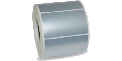 Silver Polyester Labels 76.2 x 50.8mm
