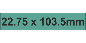 PLC Label (HF) 22.75x103.5mm Grn (40pc)