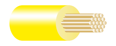 6mm sq. Yellow Tri-Rated 91.44mt