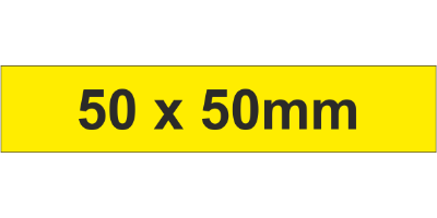 Adhesive Label 50x50mm Yellow (200pcs)