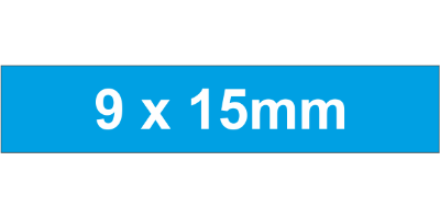 Adhesive Label 9x15mm Blue (1925pc)