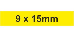 Cotton Adh Label 9x15mm Yellow (3500pc)