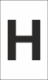 Z-Type Size 18 Letter " H " Wht Reel