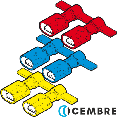 Reel Terminals Female Disconnect Fully Insulated