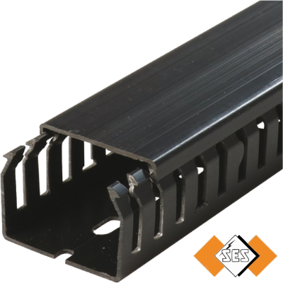 GF-DIN A7 5 LF Black Panel Trunking