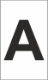 Z-Type Size 18 Letter " A " Wht Reel