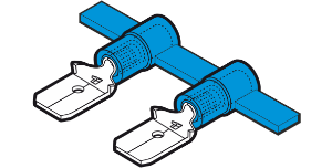 Reel Terminals Male Disconnect Blue