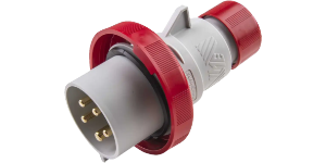 IP67 Plug 32A 3P,N+E 415V Red