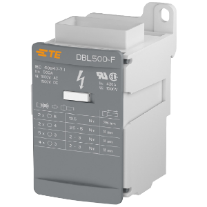 DBL500-F Dist Block Flat 500A 12