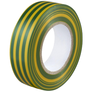 25mm x 33M PVC Tape Green/Yellow