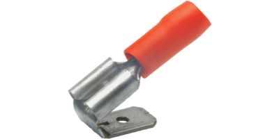 PVC Insulated Piggyback 6.3x0.8mm Red