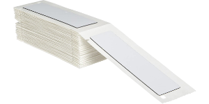 Raised Panel Label 50 x 200mm White