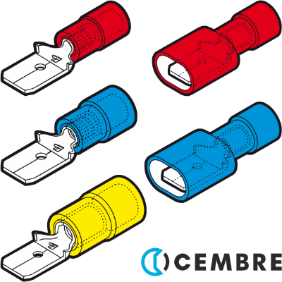 Cembre Male Disconnect Terminals